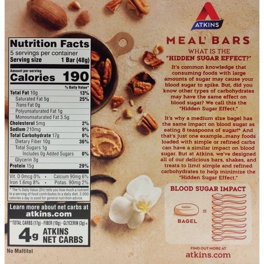 Atkins Nutritionals Meal Bars (5 bars)