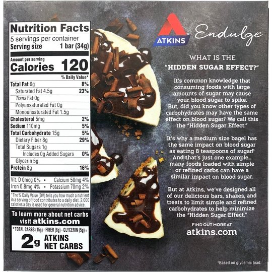 Atkins Nutritionals Endulge Dessert Bars 5 packs