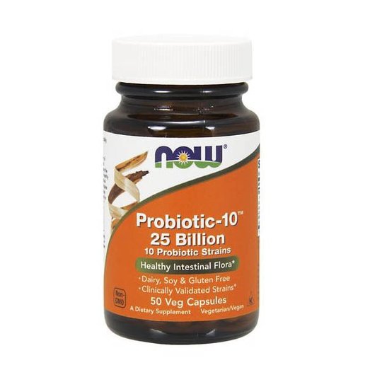 NOW Probiotic-10 25 Billion (50 Caps)