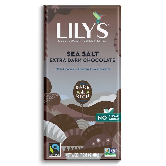 Lily's Sweets No Sugar Added 70% Extra Dark Chocolate Bars