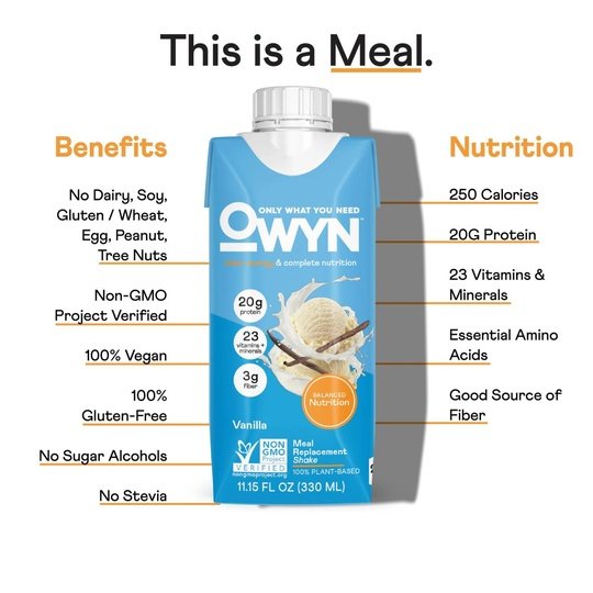 Complete Nutrition Meal Replacement Shake by OWYN