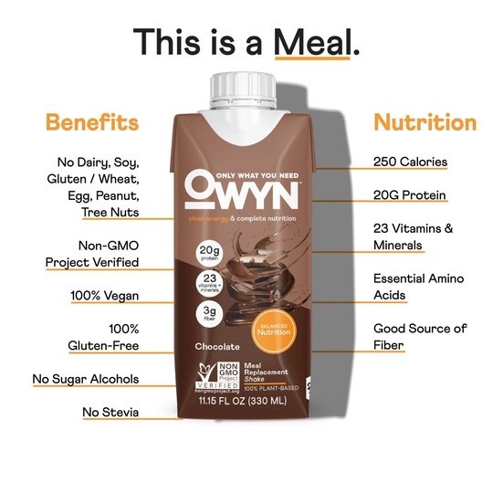 Complete Nutrition Meal Replacement Shake by OWYN