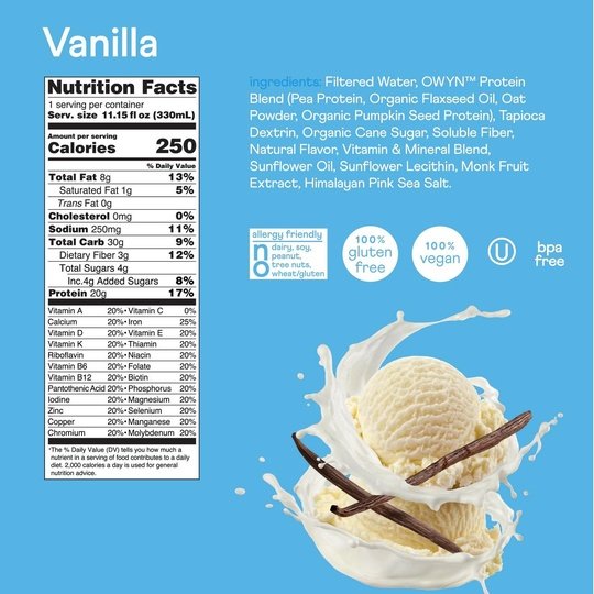 Complete Nutrition Meal Replacement Shake by OWYN