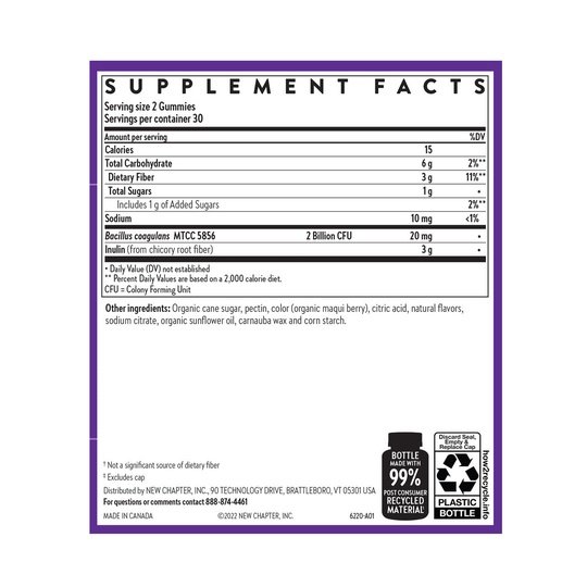 New Chapter All Flora Probiotic + Prebiotic Gummies