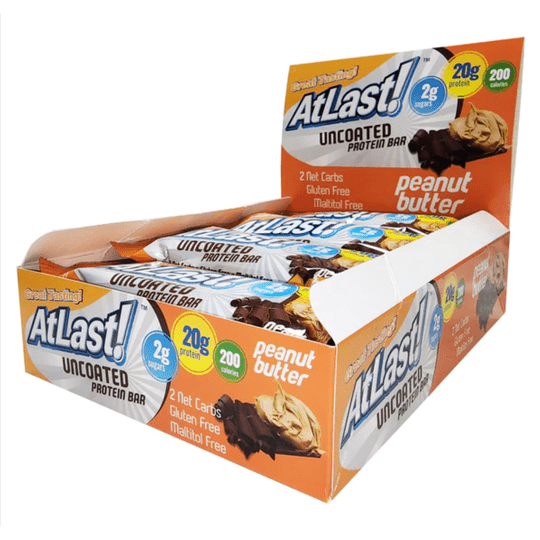 Healthsmart At Last! Uncoated Protein Bars