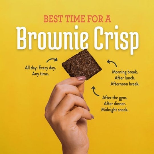 Bantastic Brownie Thin Crisps Snack by Natural Heaven - Salted Caramel
