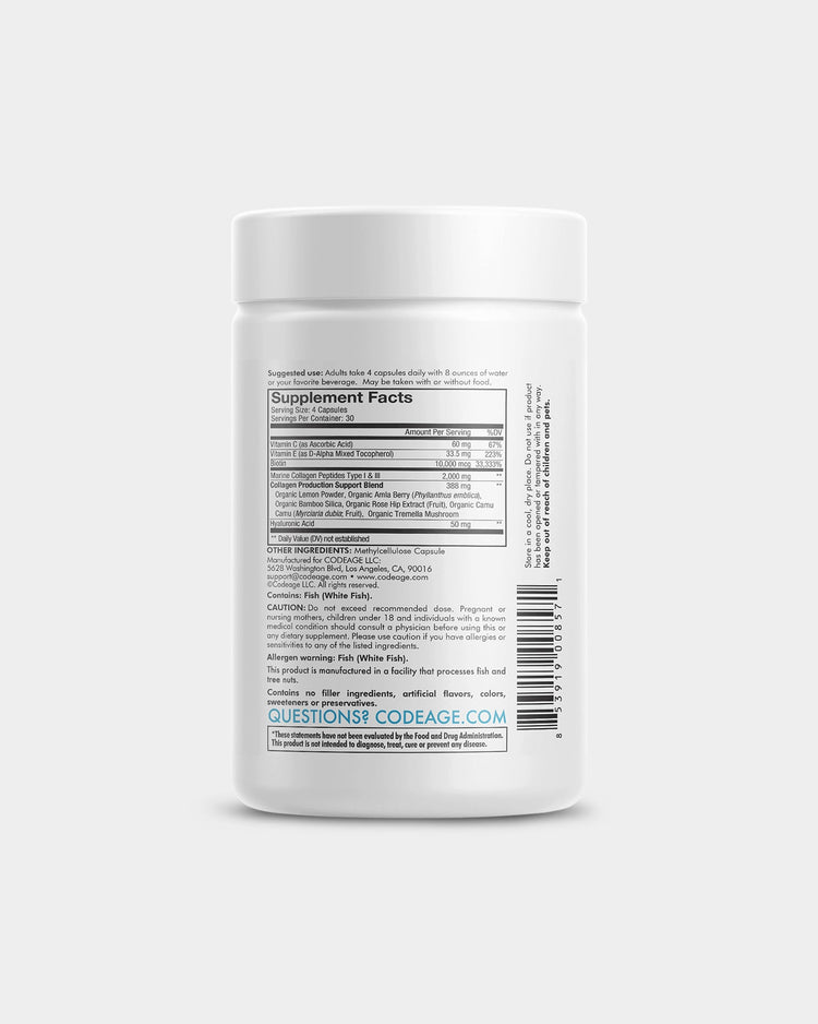Codeage Biotin Marine Collagen Capsules