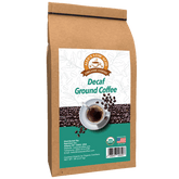 Alex's Low Acid Organic Coffee™ - Decaf Fresh Ground (5lbs)