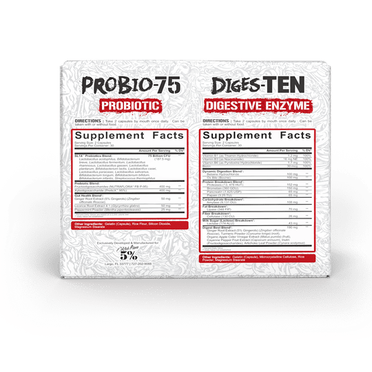 Rich Piana Digestive Defender Pack (Digestive Enzyme - Probiotic)