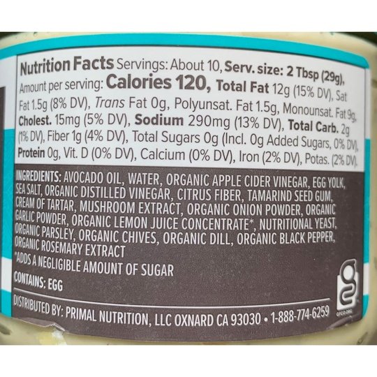 Primal Kitchen Avocado Oil Dip, 10 oz