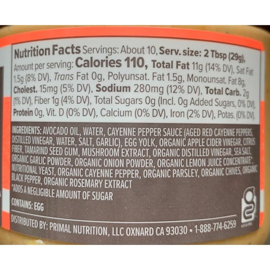 Primal Kitchen Avocado Oil Dip, 10 oz