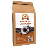Alex's Low Acid Organic Coffee™ - French Roast Fresh Ground (5lbs)