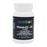 Vitamin D3 Plus K2 High Potency VCaps 60's by Netrition