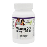 Vitamin D-3 50mcg (2,000 IU) - Easy Swallow Vegetarian Softgels by BariatricPal