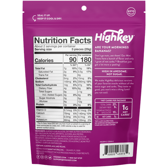 HighKey Snacks Keto Soft Baked Mini Treats