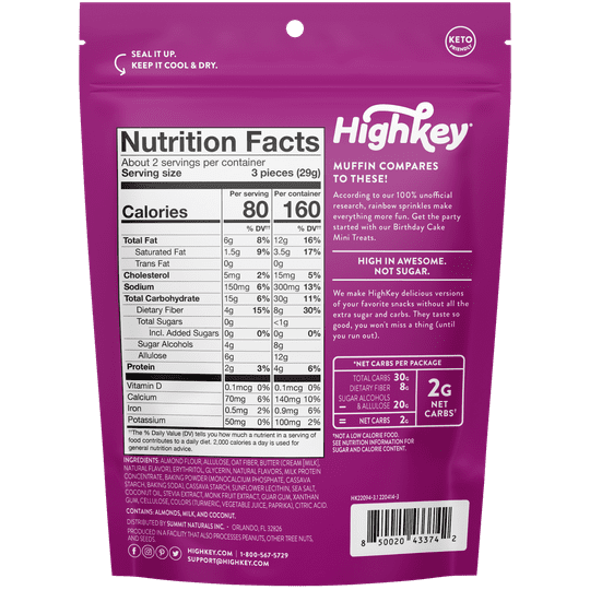 HighKey Snacks Keto Soft Baked Mini Treats