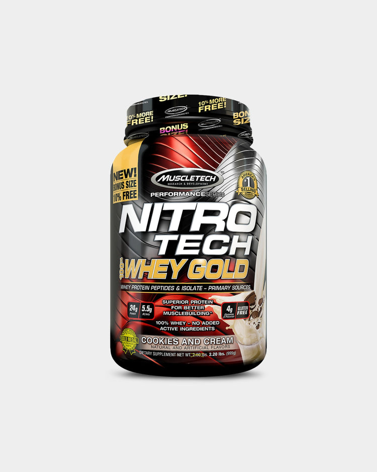 MuscleTech Nitro Tech 100% Whey Gold Protein