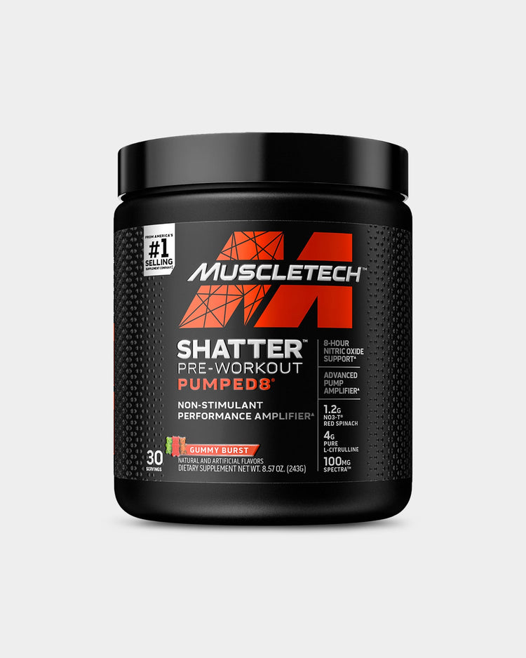 MuscleTech Shatter Pumped 8 Pre-Workout | Stim-Free