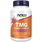 NOW TMG Betaine, 1000 mg, 100 Tablets