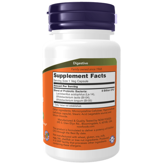 Now 8 Billion Acidophilus & Bifidus