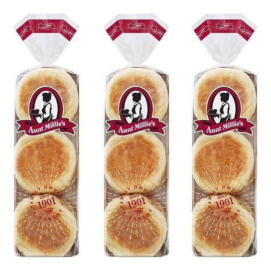 Aunt Millie's Live Carb Smart English Muffins, 6 muffins