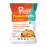 Baked Peanut Puff Snack by P-Nuff Crunch - Classic Roasted Peanut