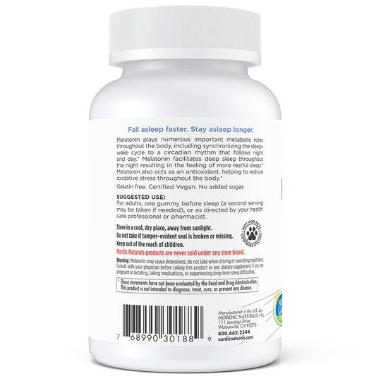 Zero Sugar Melatonin Gummies by Nordic Naturals