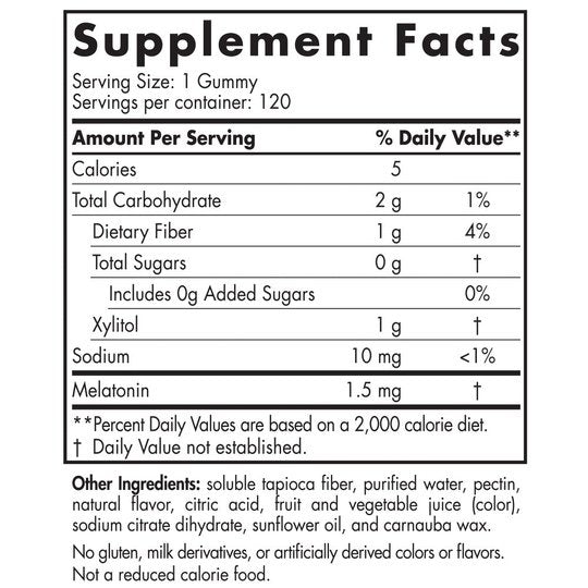 Zero Sugar Melatonin Gummies by Nordic Naturals