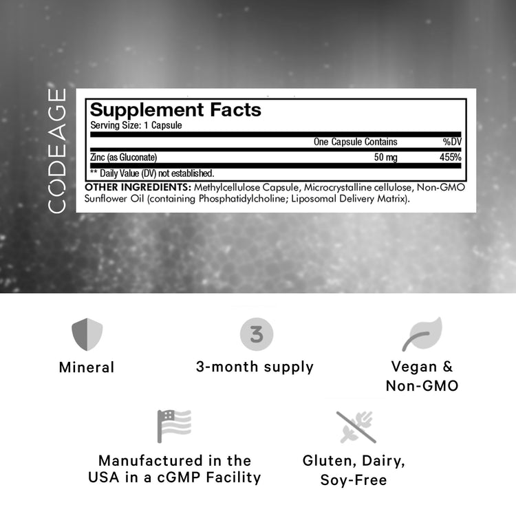 Codeage Liposomal Zinc 50mg