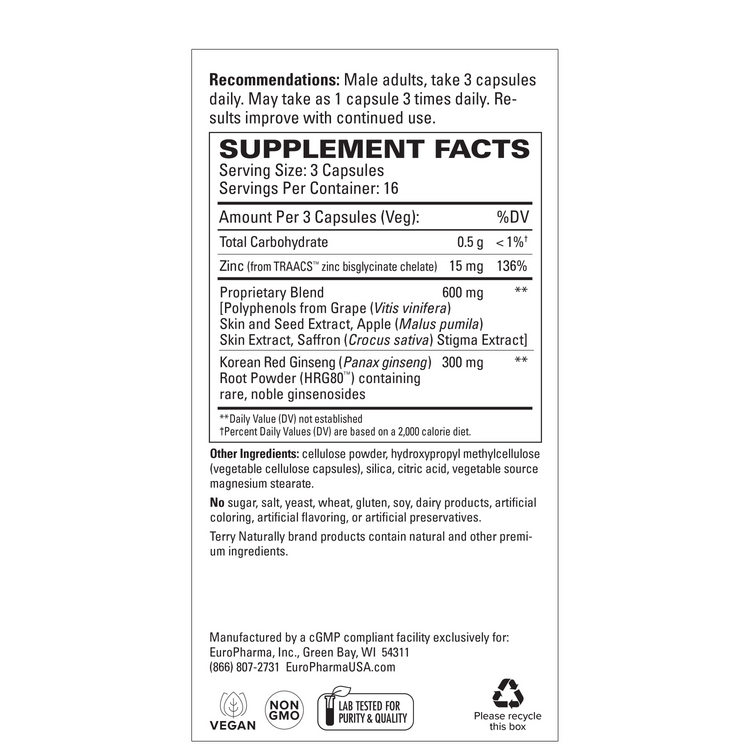 Terry Naturally Red Ginseng Male Sexual Enhanchment