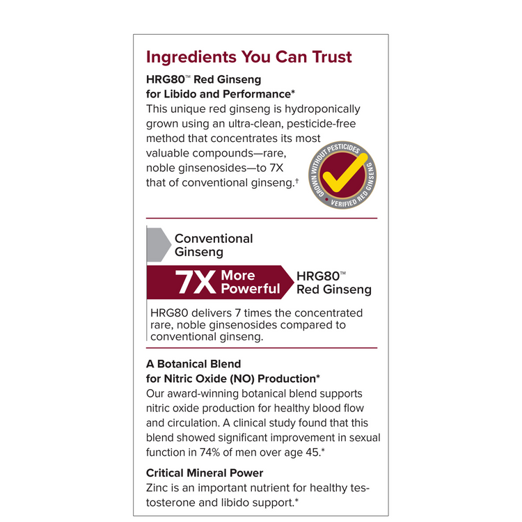 Terry Naturally Red Ginseng Male Sexual Enhanchment