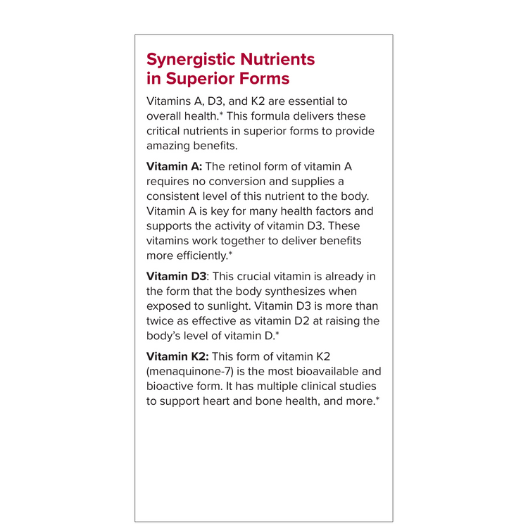 Terry Naturally A-D-K2 Vitamins