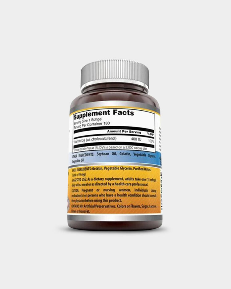 Amazing Nutrition Amazing Formulas Vitamin D3 400 IU