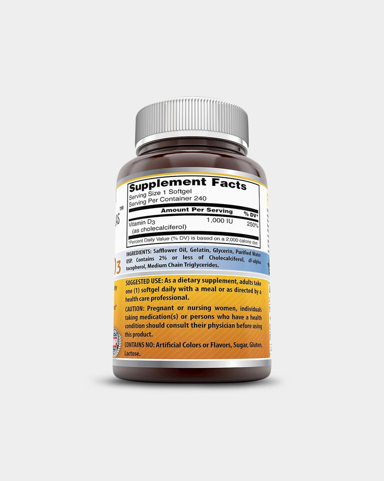 Amazing Nutrition Amazing Formulas Vitamin D3 1000 IU