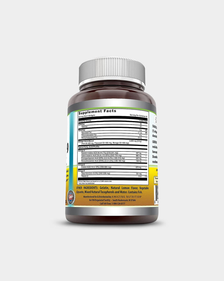 Amazing Nutrition Amazing Omega Omega 3 6 9 1200 mg