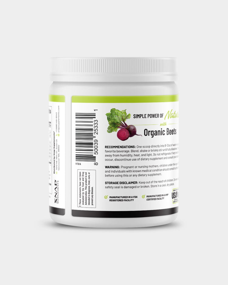 SNAP Supplements Nitric Oxide Preworkout Beets