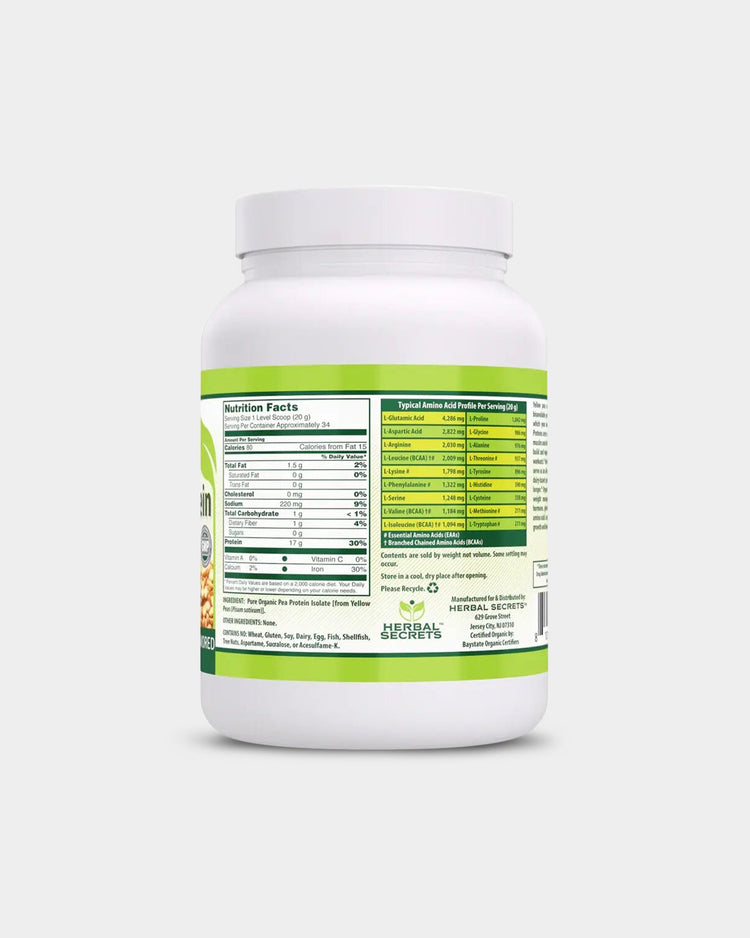 Herbal Secrets Organic Pea Protein