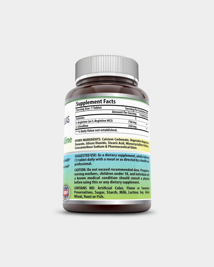 Amazing Nutrition Amazing Formulas L-Arginine / L-Citrulline 1000 Mg