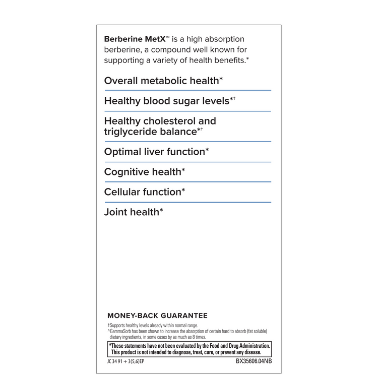 Terry Naturally Berberine MetX Extra Strength