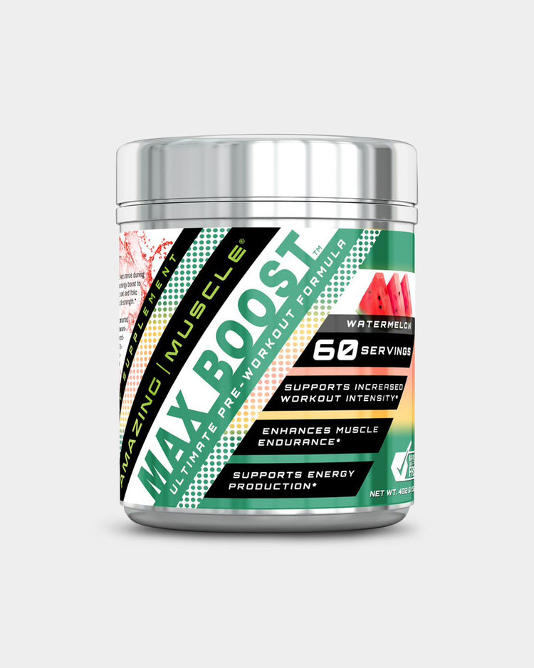 Amazing Muscle Max Boost- Advanced Pre-Workout Formula with Sucralose