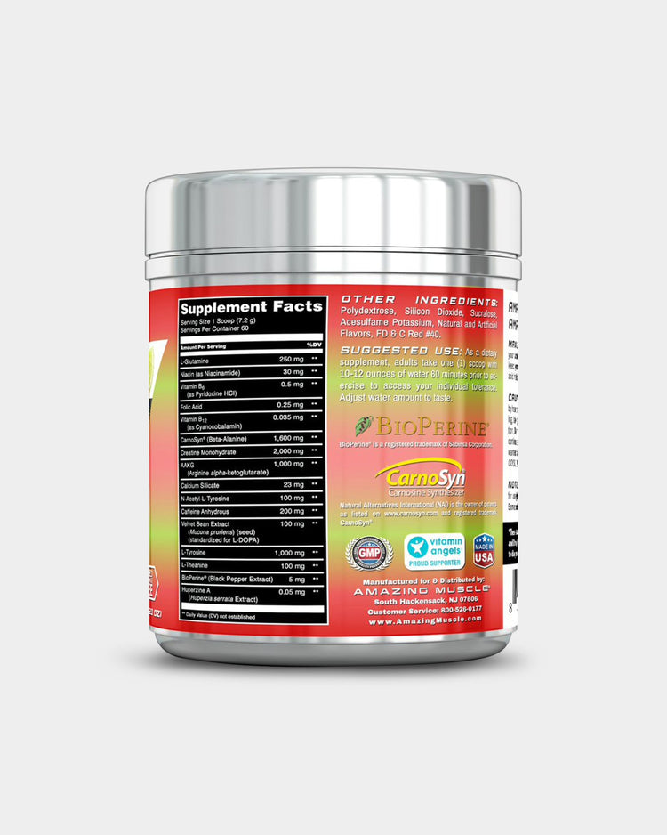 Amazing Muscle Max Boost- Advanced Pre-Workout Formula with Sucralose