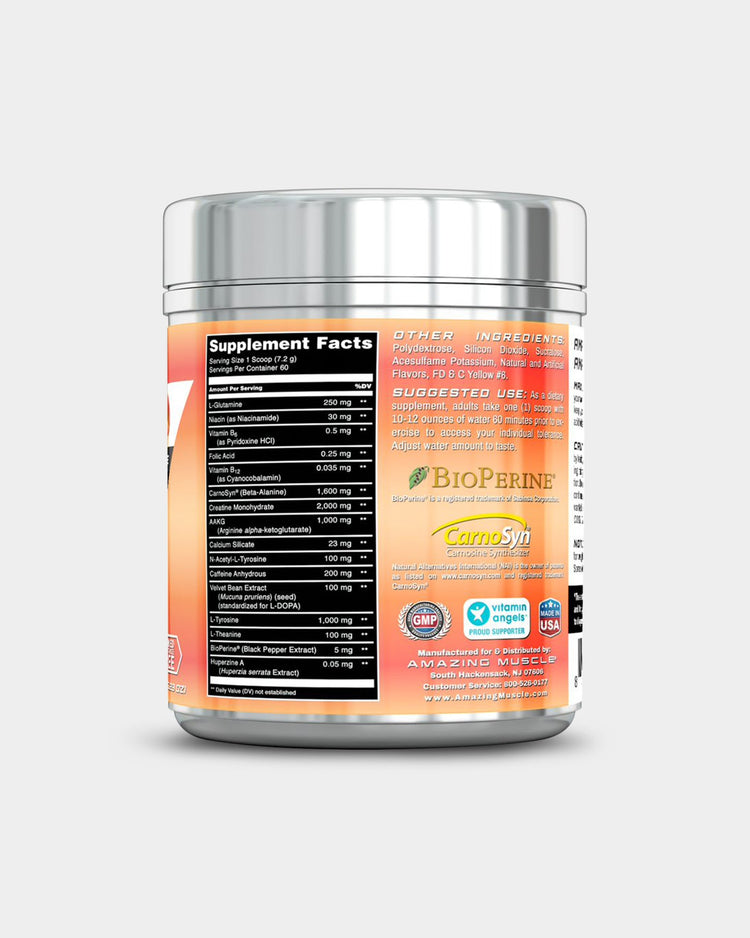 Amazing Muscle Max Boost- Advanced Pre-Workout Formula with Sucralose