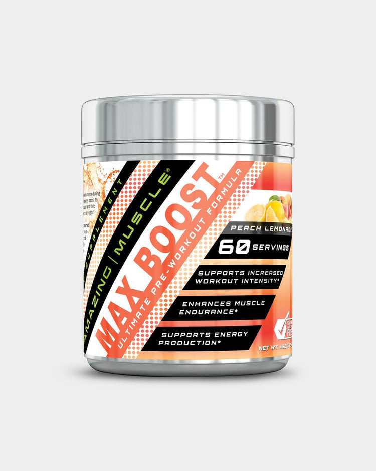 Amazing Muscle Max Boost- Advanced Pre-Workout Formula with Sucralose