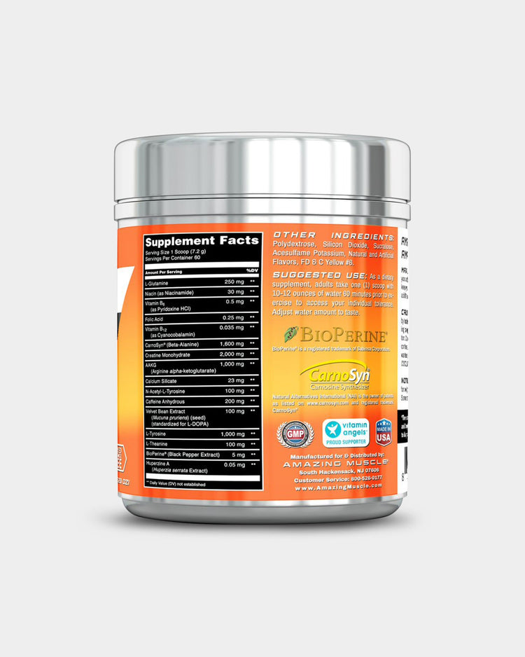 Amazing Muscle Max Boost- Advanced Pre-Workout Formula with Sucralose