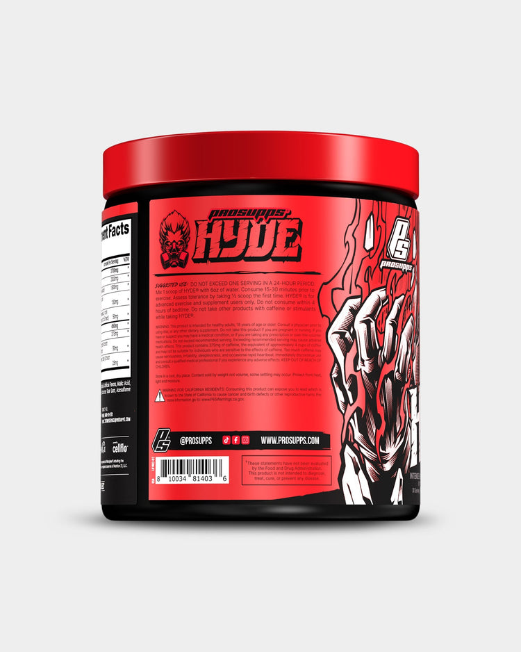 Pro Supps HYDE Pre Workout