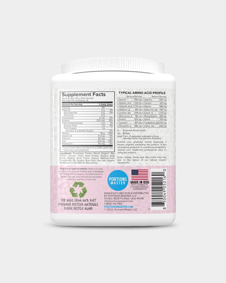 Portions Master Vegan Protein Blend