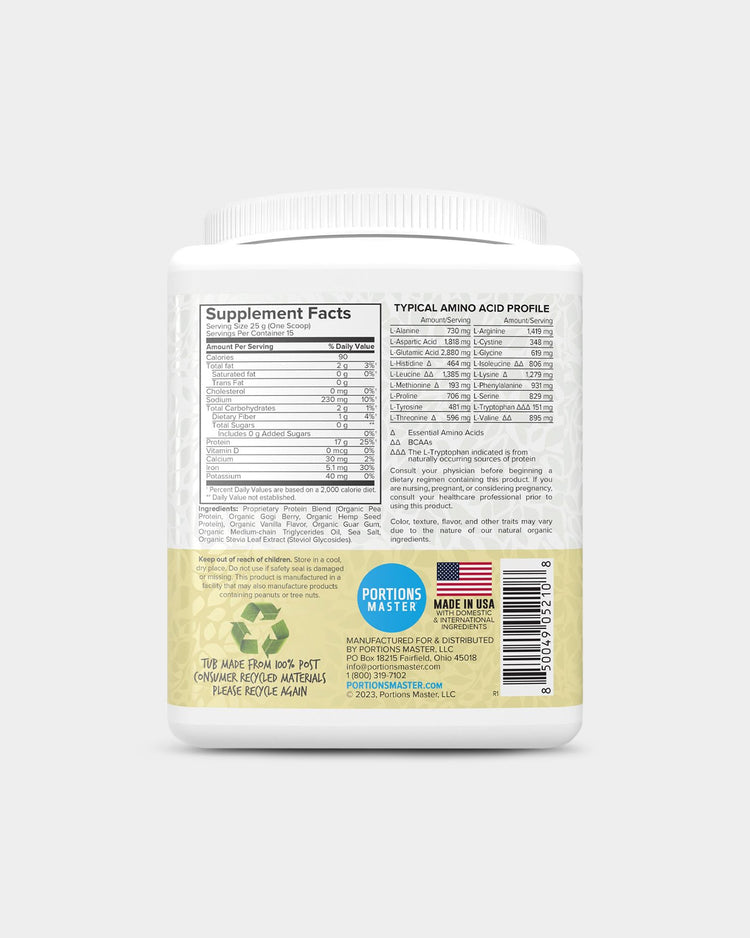 Portions Master Vegan Protein Blend