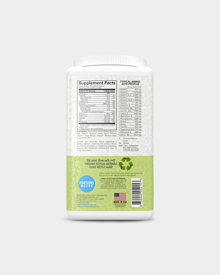 Portions Master Vegan Protein Blend