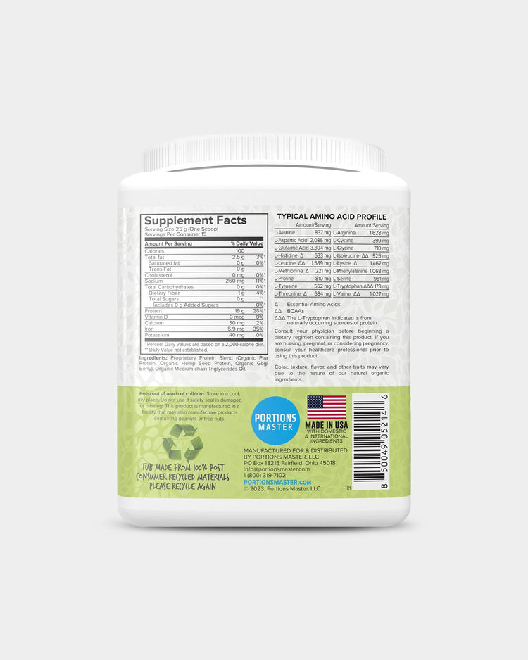 Portions Master Vegan Protein Blend