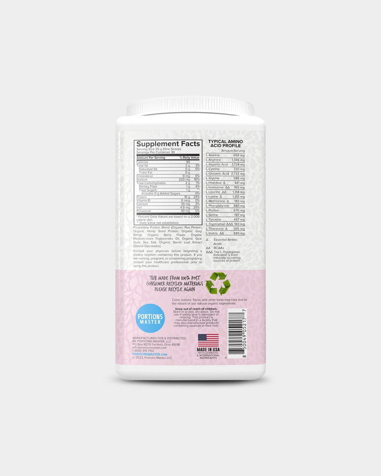 Portions Master Vegan Protein Blend